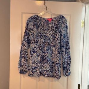 Lilly Pulitzer Elsa silk blouse